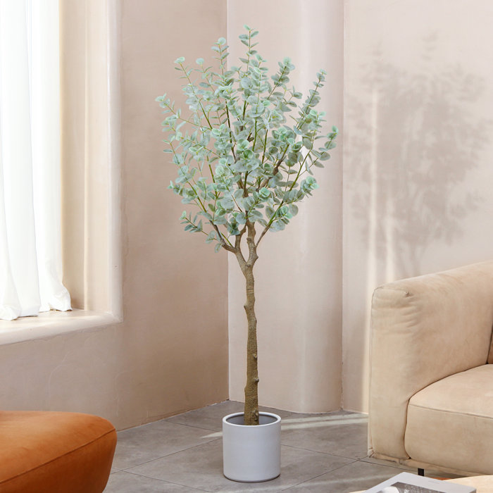 Primrue Adcock Faux Eucalyptus Tree in Pot & Reviews Wayfair